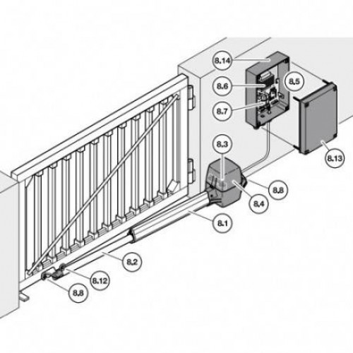 HORMANN Трубчатая толкающая штанга для Portronic D 5000, D 2500